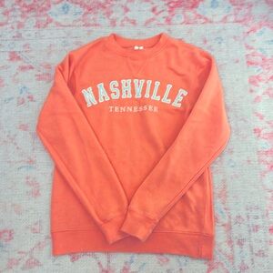 cute nashville crewneck sweatshirt size s